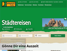 Tablet Screenshot of mango-tours.de